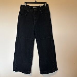 We The Free Black Wide Leg Flare Jeans